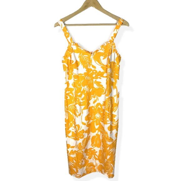 Trina Turk Dresses Trina Turk Zile Yellow White Floral Dress 8